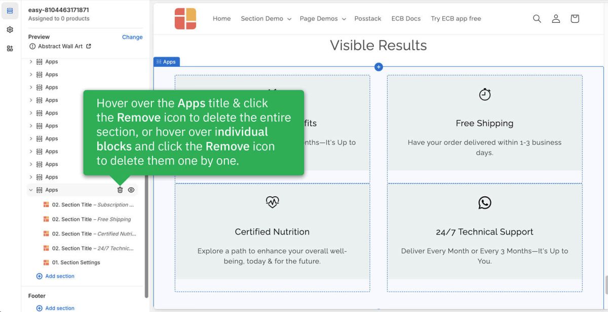 Move & copy Blocks - Posstack.com Documentation