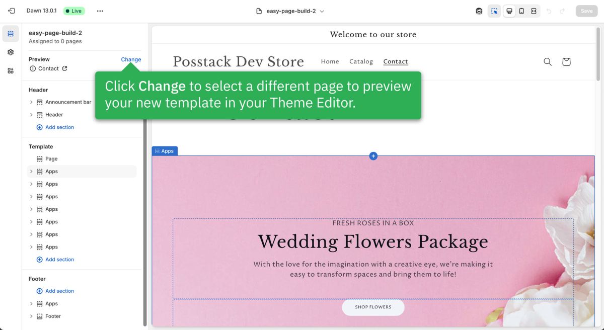Create a template and apply it to multiple pages - Posstack.com ...